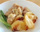 鶏もも肉とじゃがいものコンソメチーズ焼き作り方9写真