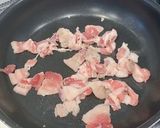 ニラと豚バラの塩焼きそば作り方2写真