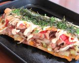 〖 明太子もちチーズとん平焼き 〗作り方7写真
