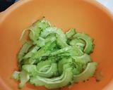 ゴーヤとみょうがとハムのかき揚げ作り方1写真