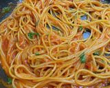 究極のトマトソースパスタ作り方8写真