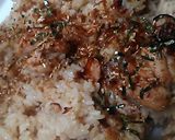 焼き鳥丼の素で炊き込みご飯、茗荷も添えて作り方6写真