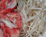 サラダの材料で炒めもの作り方1写真