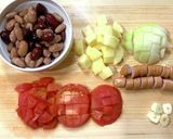 クミン香る♪豆と野菜のスープ作り方1写真