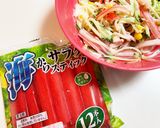 今朝の4w1hサンド「かにかまサラダ」作り方1写真