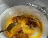 おなじみの焼き鳥缶で親子丼！作り方5写真