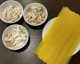 きのこのバター醬油スパゲティ作り方1写真