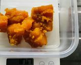 カボチャの煮物でオオバコ団子作り方1写真