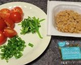【朝食】納豆トマト作り方1写真