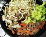 もやし甘酢あんかけ大盛り焼きそば作り方2写真