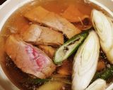 #鮪と白葱で　#節約なべ料理作り方2写真