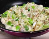 秋〜♡茗荷de豆腐の卵とじ作り方1写真