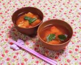 ヘルシー\♡/トマトと溶き卵のお味噌汁〜作り方4写真