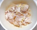 鶏もも肉でふーみんママ風のバンバンジー作り方5写真