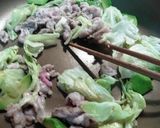 キャベツとアボカドと豚肉の味噌ソテー！作り方4写真