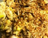 妄想料理 鶏胸肉のオオバコお好み焼き作り方10写真