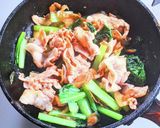 豚肉と小松菜のザーサイ炒め作り方7写真