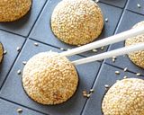たこ焼き器で作る豆腐白玉ごま団子作り方5写真