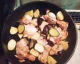 簡単☆鶏肉となすのトマト煮込み作り方3写真