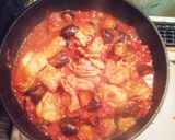 簡単☆鶏肉となすのトマト煮込み作り方4写真
