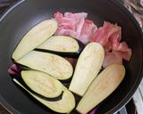 茄子と豚バラ肉の丼・蒲焼き風作り方3写真