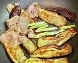 茄子と豚バラ肉の丼・蒲焼き風作り方5写真