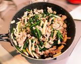 【パパ料理】筍とほうれん草の炒め物作り方3写真