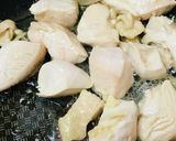 鶏むね肉＆バジルパウダー●鶏玉子炒め作り方1写真