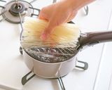 黒酢香る♪秋野菜の揚げ焼きサラダパスタ作り方3写真