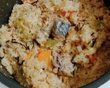 おこわ風☆さば缶味噌味炊き込みご飯作り方6写真
