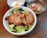 塩味旨々!野菜ソースのかつ丼作り方8写真