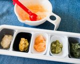 95℃ 離乳食 野菜と卵黄のマッシュ作り方27写真
