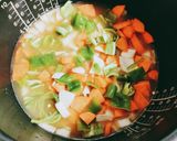 おこわ風☆さば缶味噌味炊き込みご飯作り方3写真