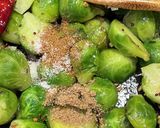 スキレットで芽キャベツのサブジ作り方4写真