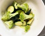 根菜茄子きな粉ガパオライス味温野菜サラダ作り方5写真