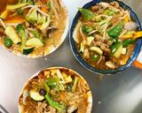 レンジもやし入ウスタートンテキ味甘酢酢豚作り方15写真