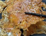 つまみに最高☆カリカリチーズのえのき焼き作り方6写真