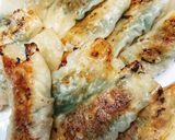 梅大葉チーズの豚餃子風。作り方4写真