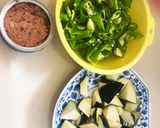 万願寺(ししとう)と茄子でめちゃウマ丼作り方1写真