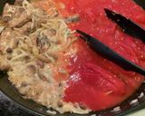 濃厚！トマトクリームチーズパスタ　腸活作り方8写真