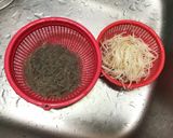 もやしと糸こんにゃくのざるそば風作り方1写真
