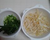 チヂミ風　もやしライスお好み焼き作り方1写真