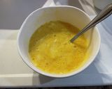 【離乳食】【手掴み】卵（豆腐）ご飯焼き作り方1写真