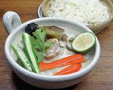 焼きなすのグリーンカレーつけうどん作り方9写真