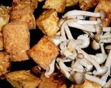 カリッと焼き厚揚げ ガドガド風ソース作り方1写真