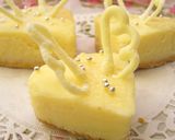 天使の羽のハートチョコレートチーズケーキ作り方5写真