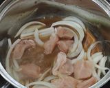 かんたん親子丼～鶏肉、ちくわ、しめじ入り作り方4写真