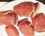ダブル肉♫鶏ミンチを豚肉で巻き巻き焼き♫作り方4写真