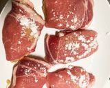 ダブル肉♫鶏ミンチを豚肉で巻き巻き焼き♫作り方5写真