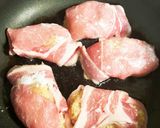 ダブル肉♫鶏ミンチを豚肉で巻き巻き焼き♫作り方6写真